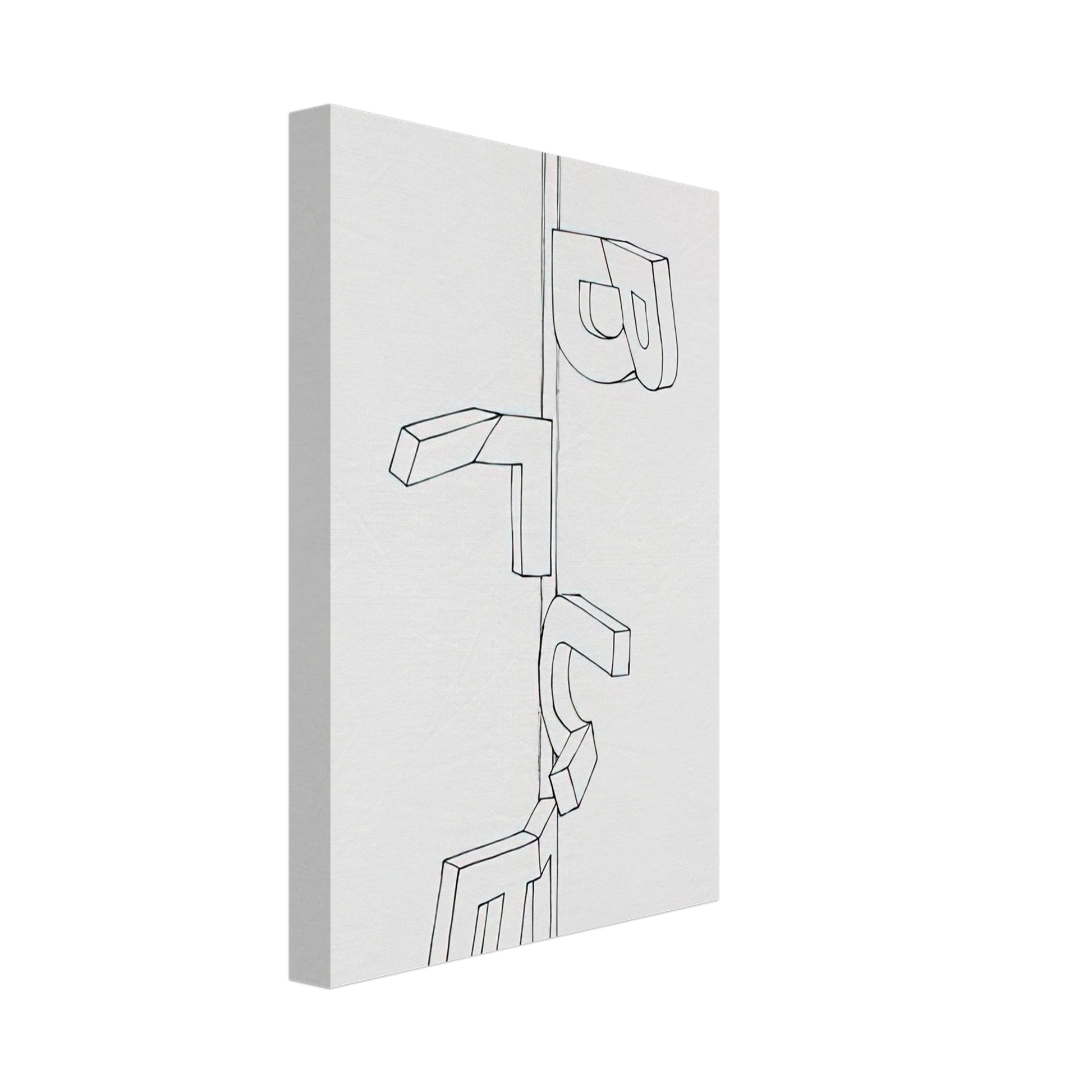 Jasper Johns - BENT BLUE 1971 Canvas - 70x100 cm / 28x40 inches-canvas