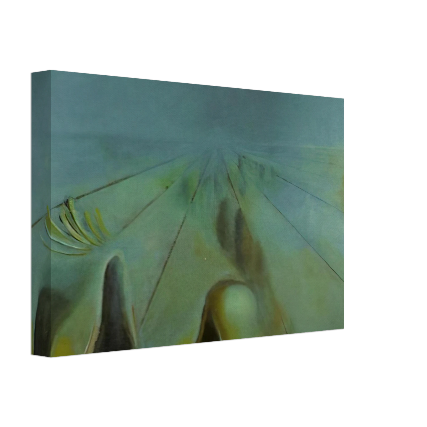 Salvador Dali - ENIGMA UNFINISHED VERSION OF THE THREE GLORIOUS ENIGMAS OF GALA Canvas - 70x100 cm / 28x40 inches-canvas