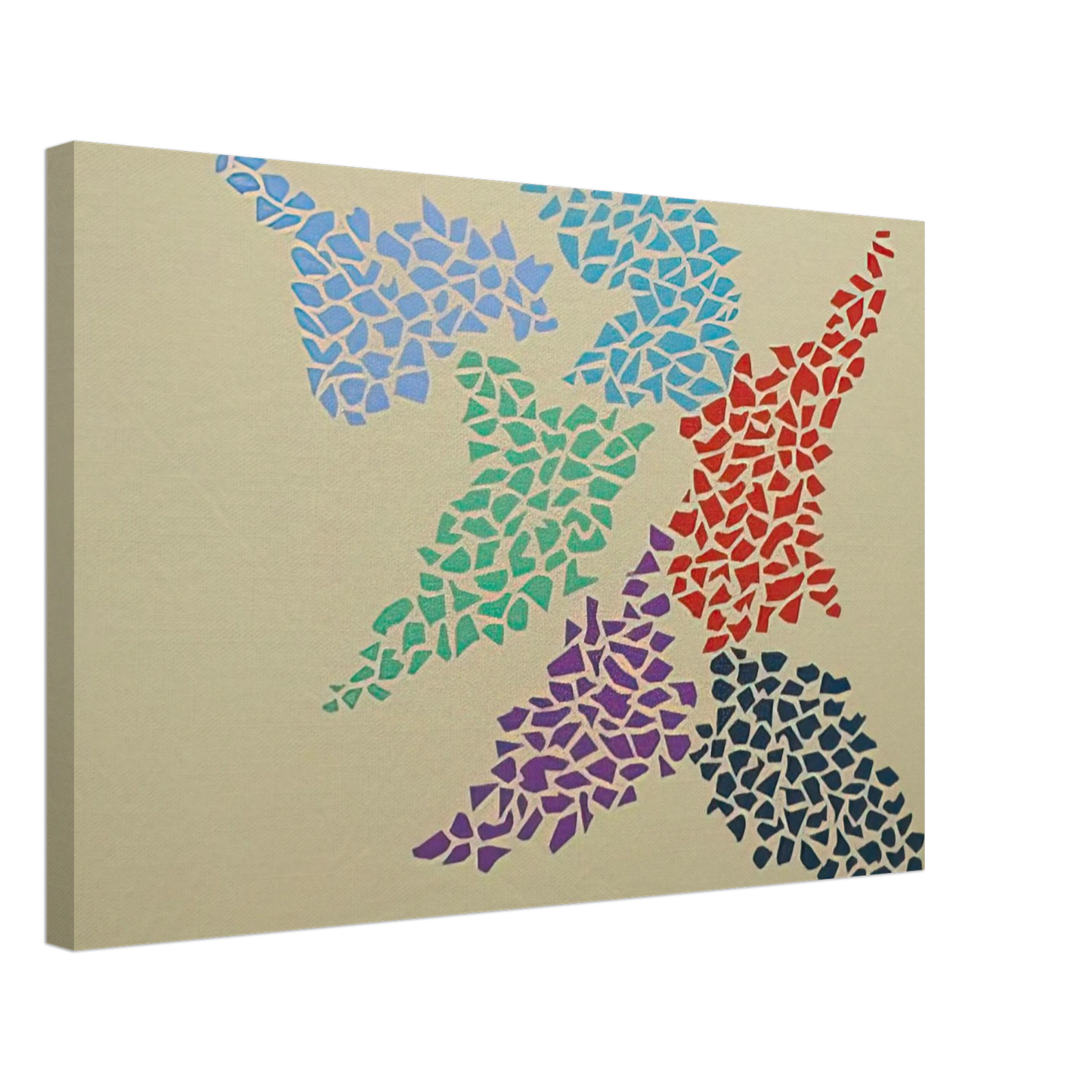Robert Goodnough - Confetti Pattern - 1973 Canvas - 70x100 cm / 28x40 inches-canvas