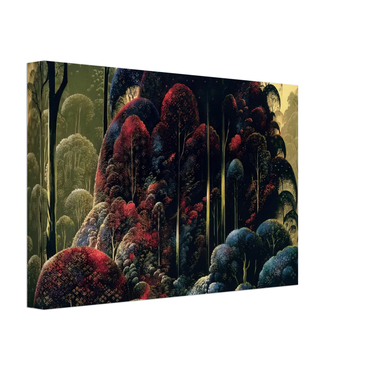 Eyvind Earle - Wind Breaks Canvas - 40x60 cm / 16x24 inches-canvas