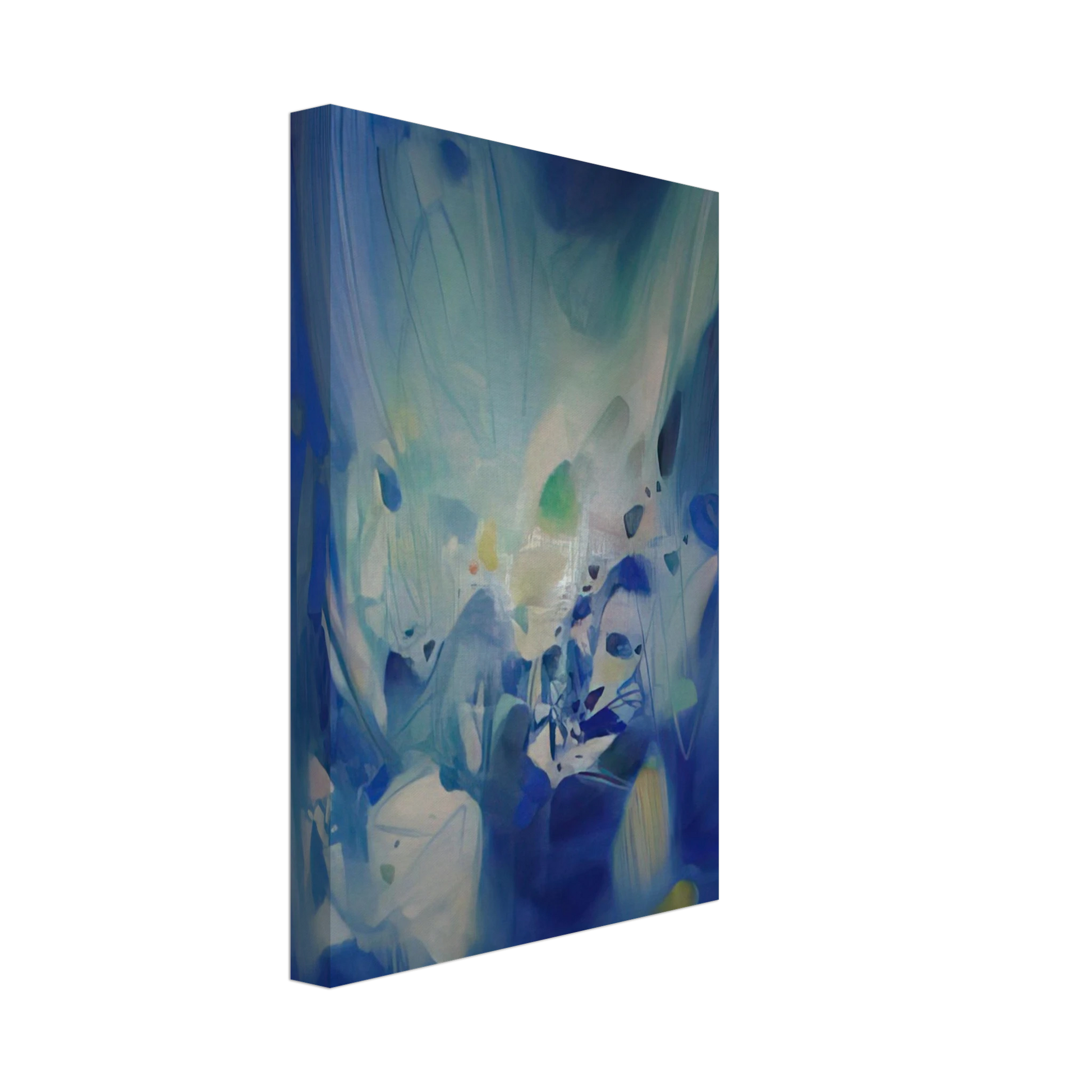 Chu teh Chun - DOMINANT BLEU 1990 Canvas - 70x100 cm / 28x40 inches-canvas