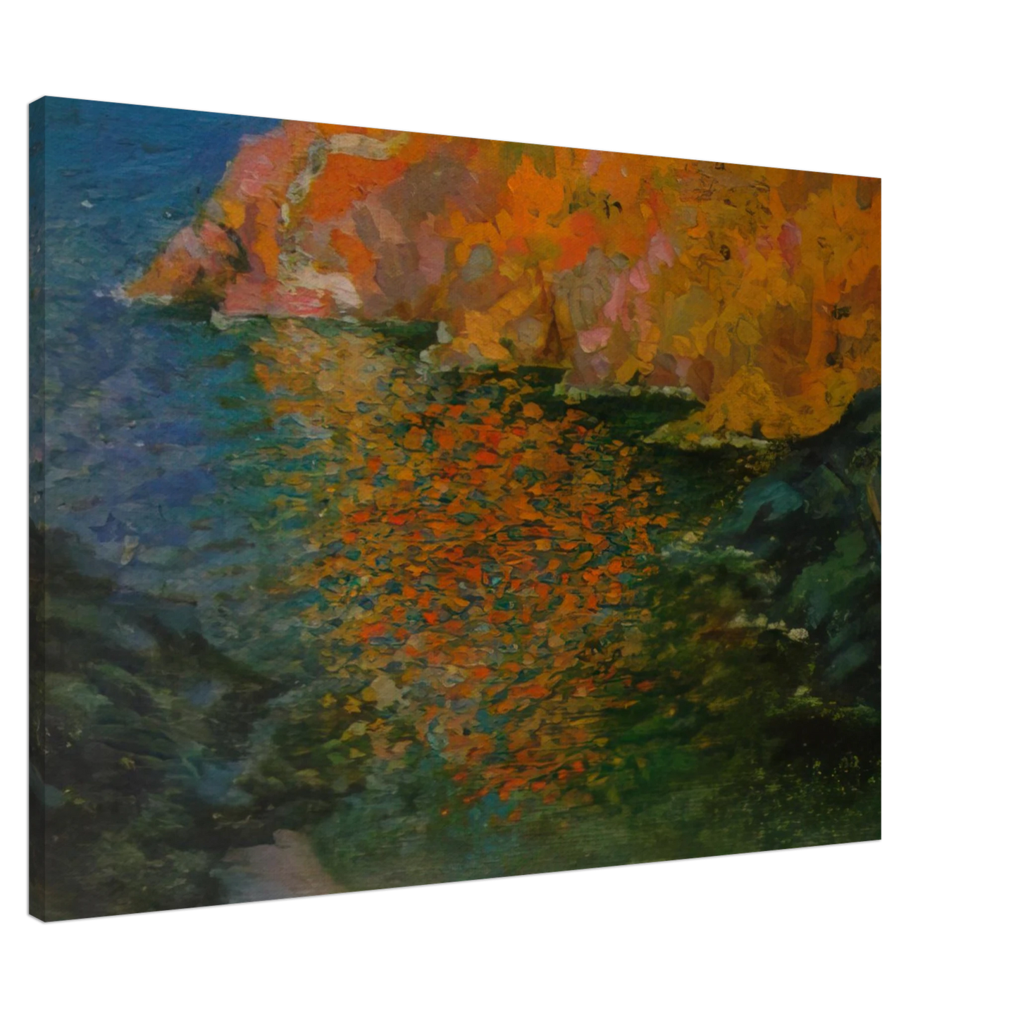 Salvador Dali - SMALL ROCKY BAY OF NANS CADAQUES 1921 Canvas - 20x30 cm / 8x12 inches-canvas