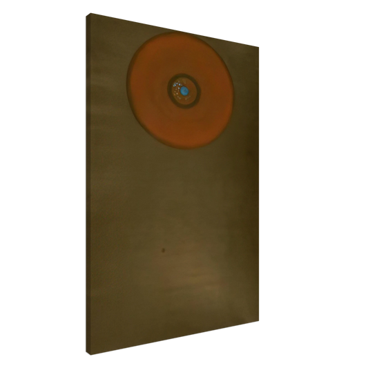 Hiroyuki Tajima - Gathering of Circles - 1964 Canvas - 20x30 cm / 8x12 inches-canvas