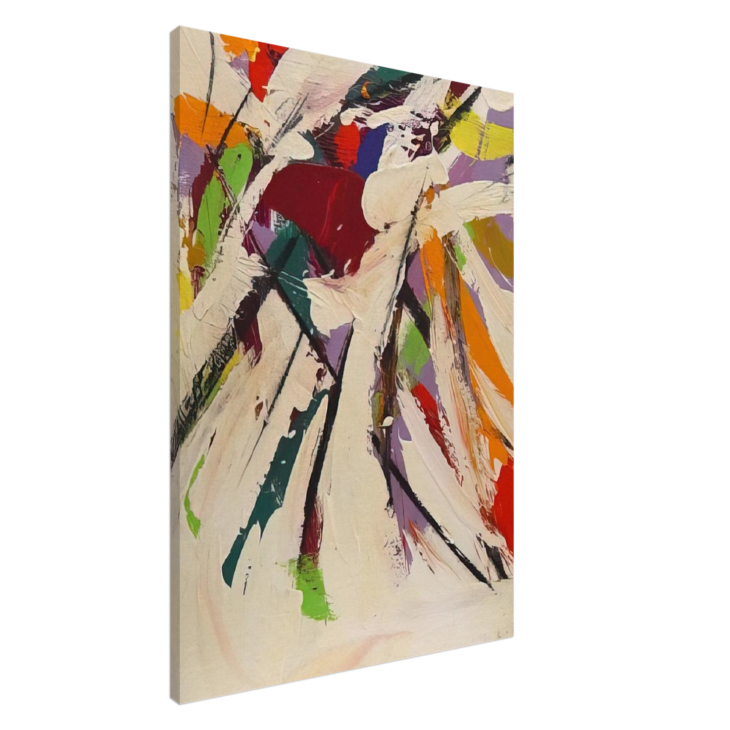 Alexander Liberman - Untitled Abstract - 1977 Canvas - 20x30 cm / 8x12 inches-canvas