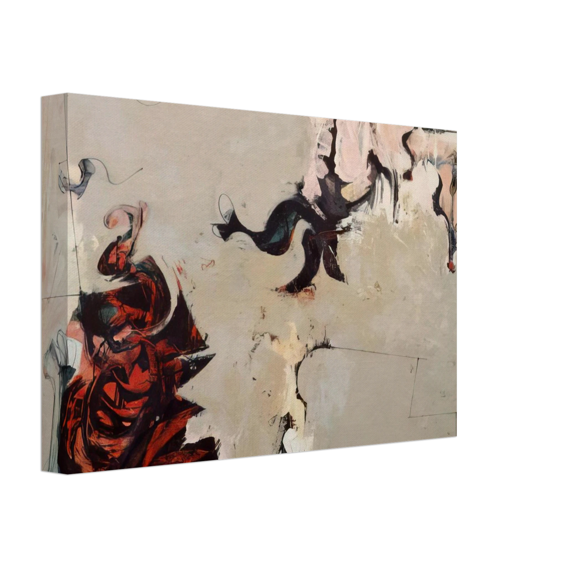 Charles Lapicque - Untitled - 1959 Canvas - 40x60 cm / 16x24 inches-canvas