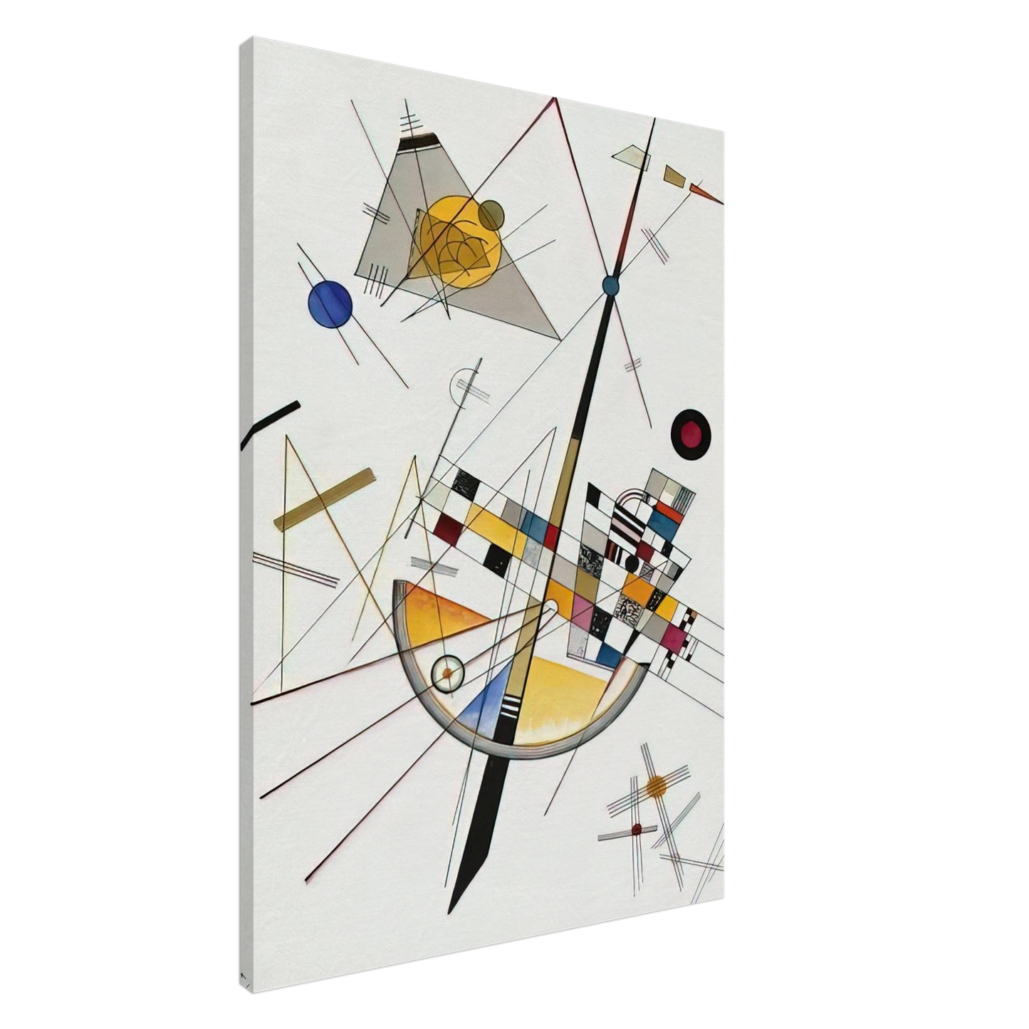 Wassily Kandinsky - DELICATE TENSION NO 85 1923 Canvas - 20x30 cm / 8x12 inches-canvas