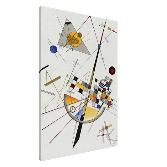 Wassily Kandinsky - DELICATE TENSION NO 85 1923 Canvas - 20x30 cm / 8x12 inches-canvas