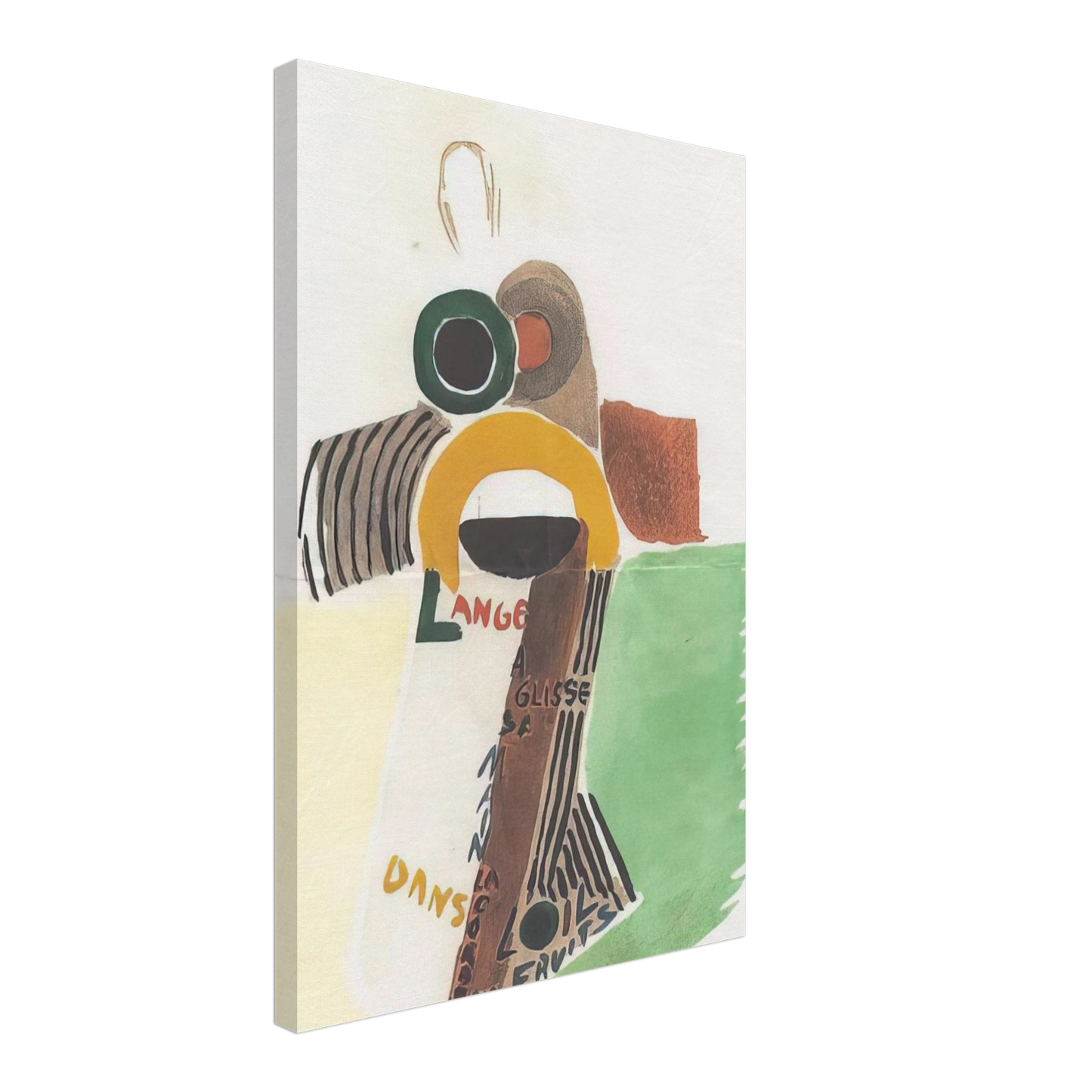 Sonia Delaunay - ROBE POEME L ANGE A GLISSE 1922 Canvas - 40x60 cm / 16x24 inches-canvas