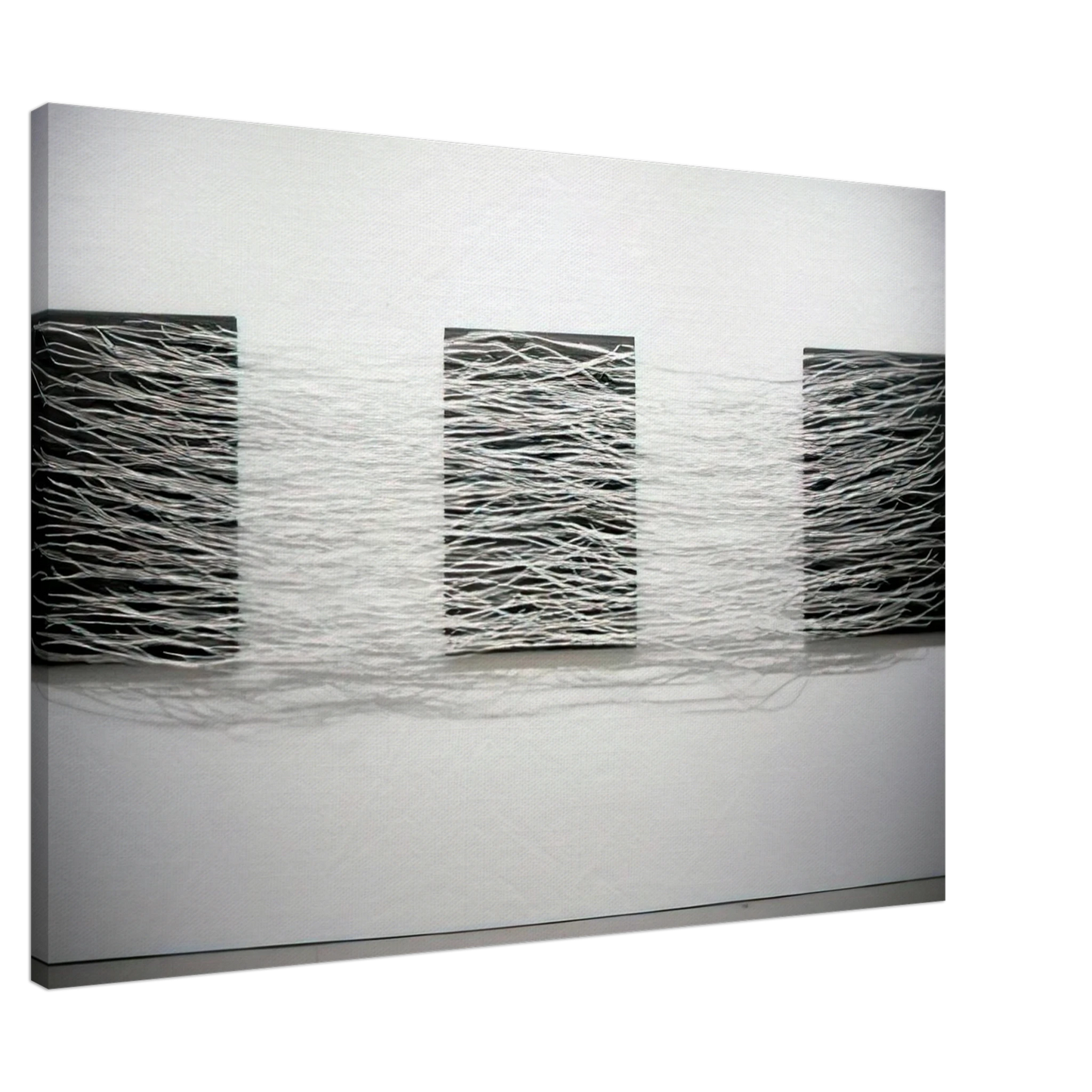 Eva Hesse - METRONOMIC IRREGULARITY II 1966 Canvas - 20x30 cm / 8x12 inches-canvas