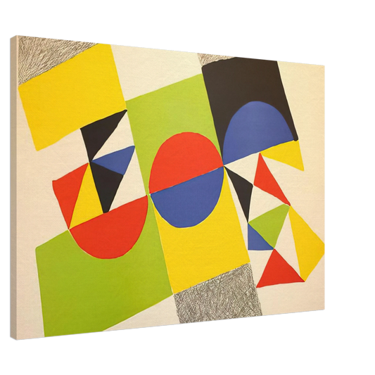 Sonia Delaunay - RHYTHM COLOUR 1 Canvas - 20x30 cm / 8x12 inches-canvas