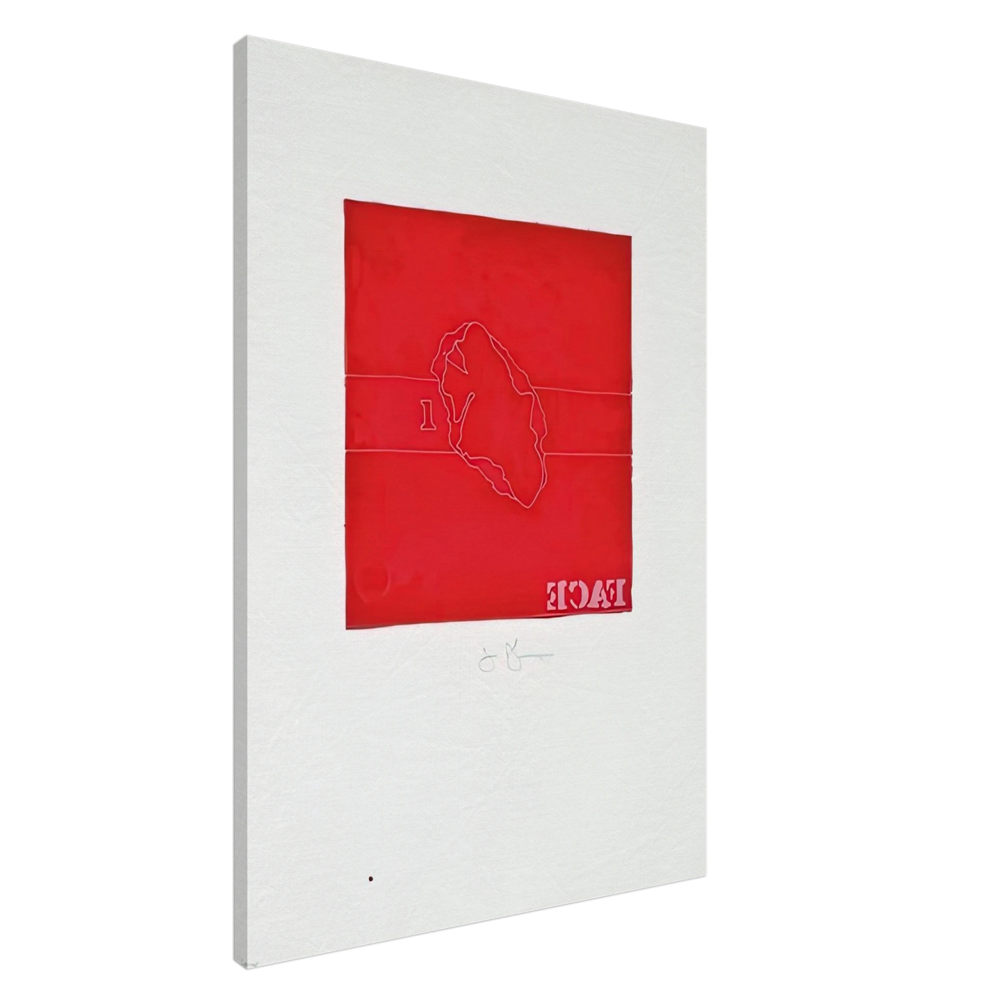 Jasper Johns - FACE CASTS FROM UNTITLED SERIES 1974 Canvas - 20x30 cm / 8x12 inches-canvas