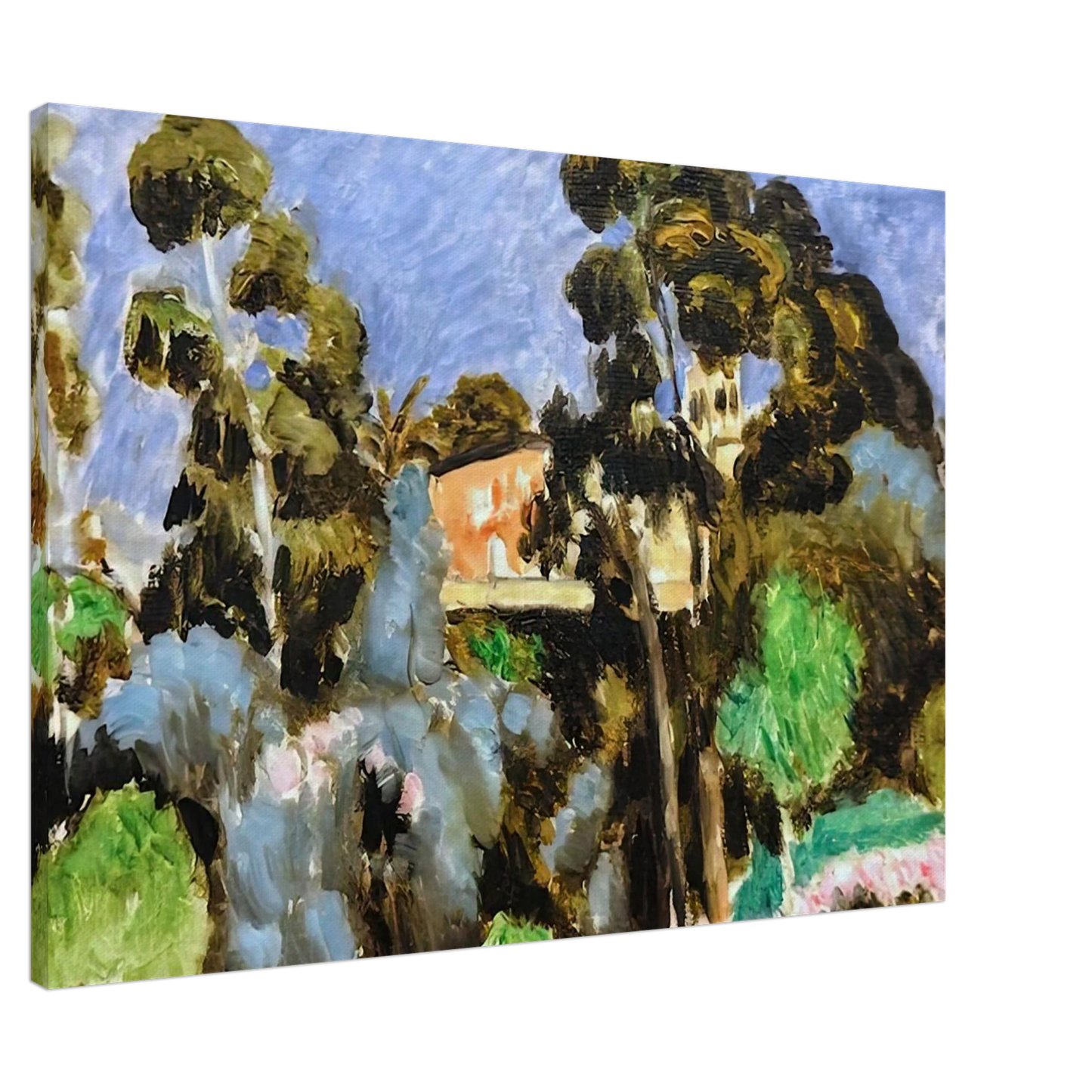 Henri Matisse - EUCALYPTUS MONT ALBAN 1918 Canvas - 20x30 cm / 8x12 inches-canvas