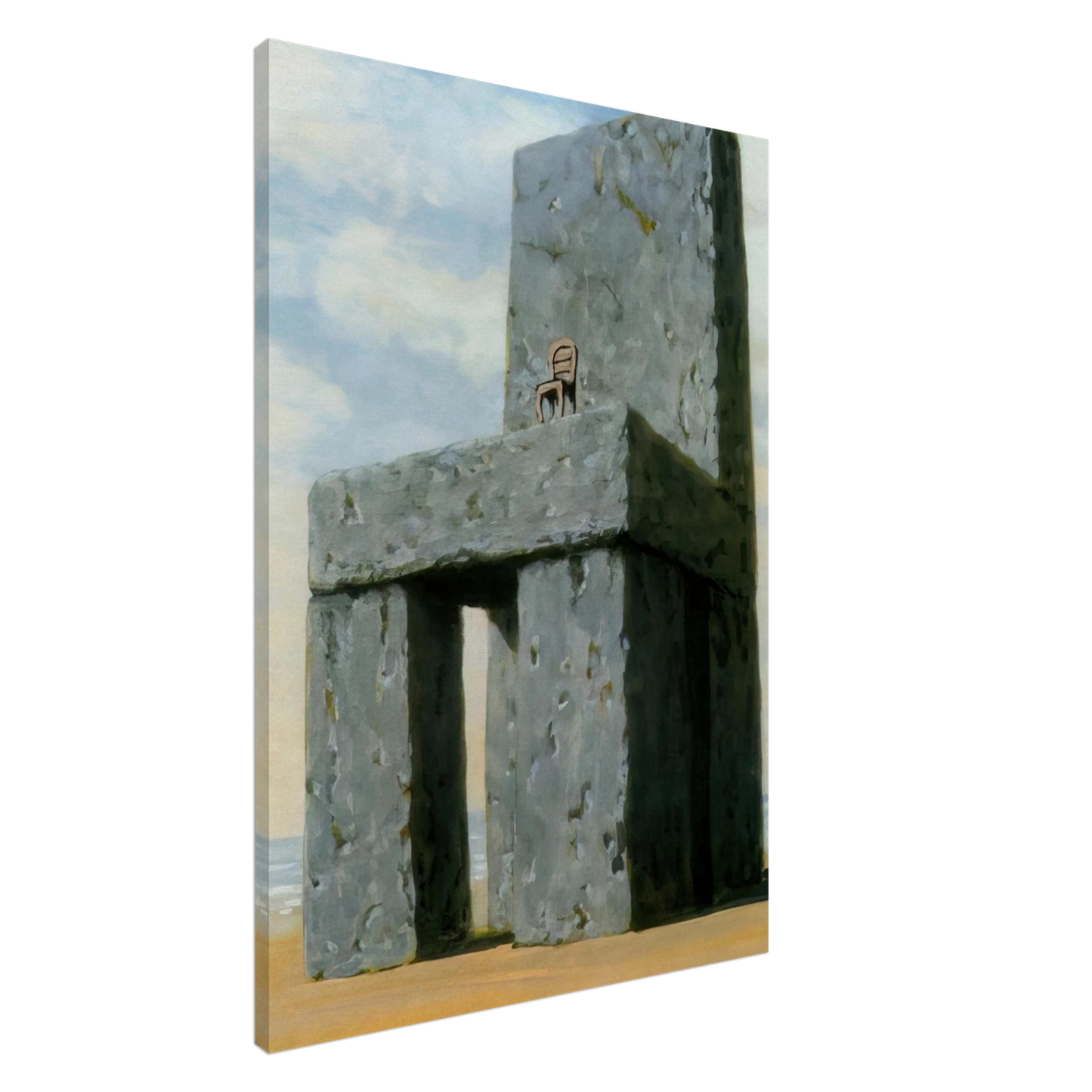 Rene Magritte - THE LEGEND OF THE CENTURIES 1950 Canvas - 20x30 cm / 8x12 inches-canvas