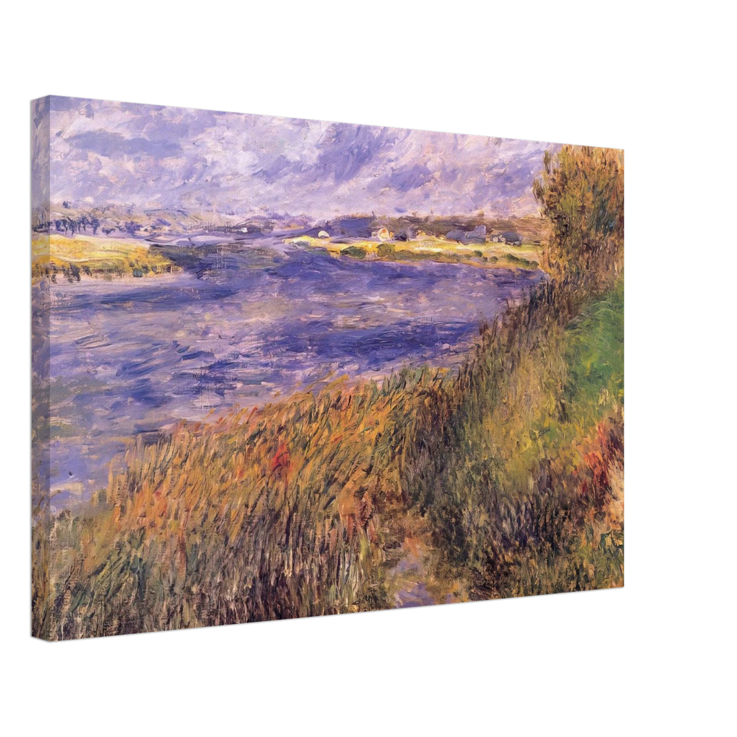 Pierre-Auguste Renoir - Banks of the Seine at Champrosay Canvas - 40x60 cm / 16x24 inches-canvas