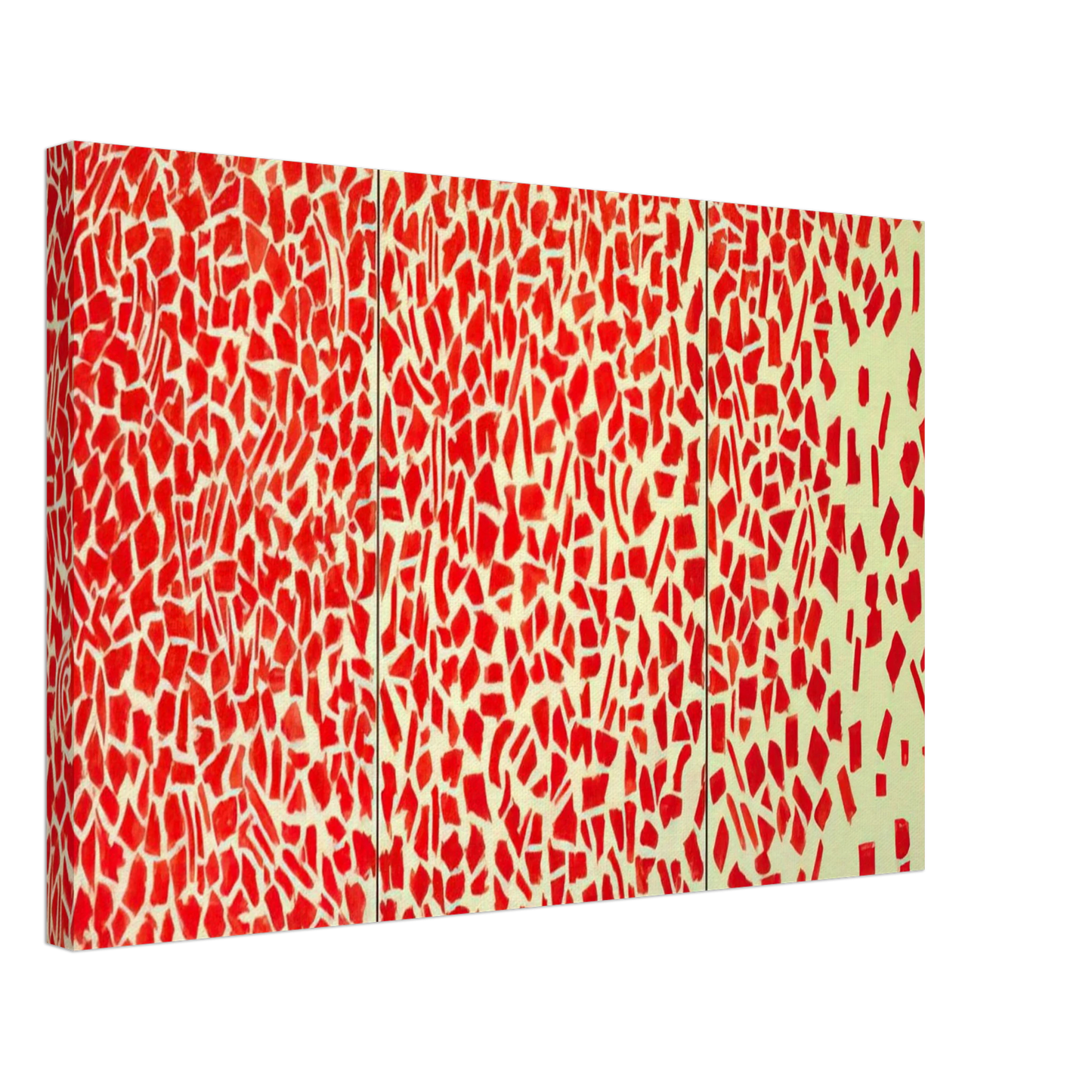 Alma Woodsey Thomas - RED AZALEAS SINGING AND DANCING ROCK AND ROLL MUSIC 1976 Canvas - 40x60 cm / 16x24 inches-canvas