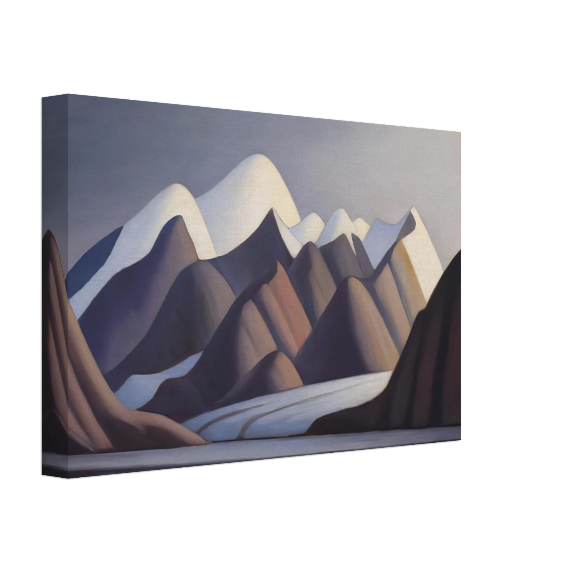 Lawren Harris - Mount Thule, Bylot Island - 1930 Canvas - 40x60 cm / 16x24 inches-canvas