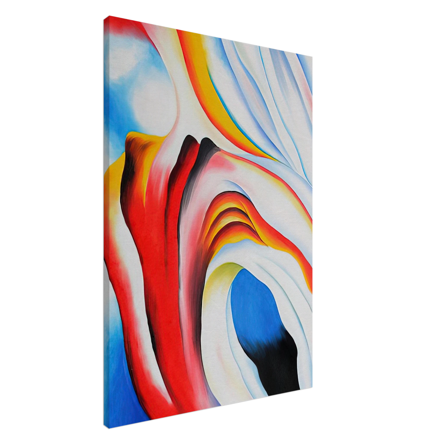 Georgia O'Keeffe - Music Pink and Blue Canvas - 20x30 cm / 8x12 inches-canvas