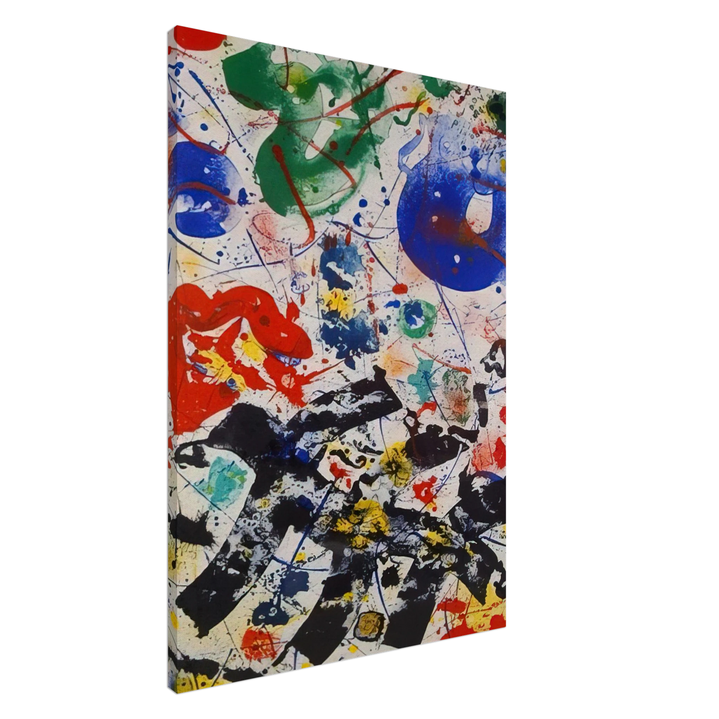 Sam Francis - Untitled  SF 357  Canvas - 20x30 cm / 8x12 inches-canvas