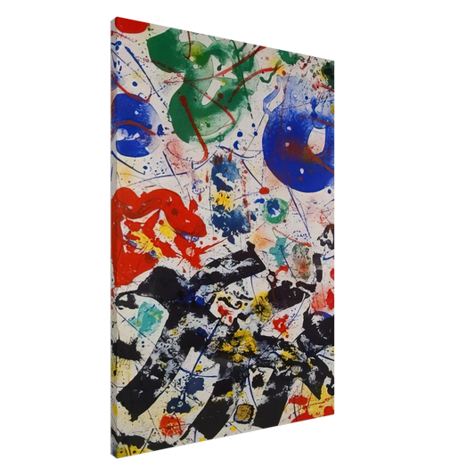 Sam Francis - Untitled  SF 357  Canvas - 20x30 cm / 8x12 inches-canvas