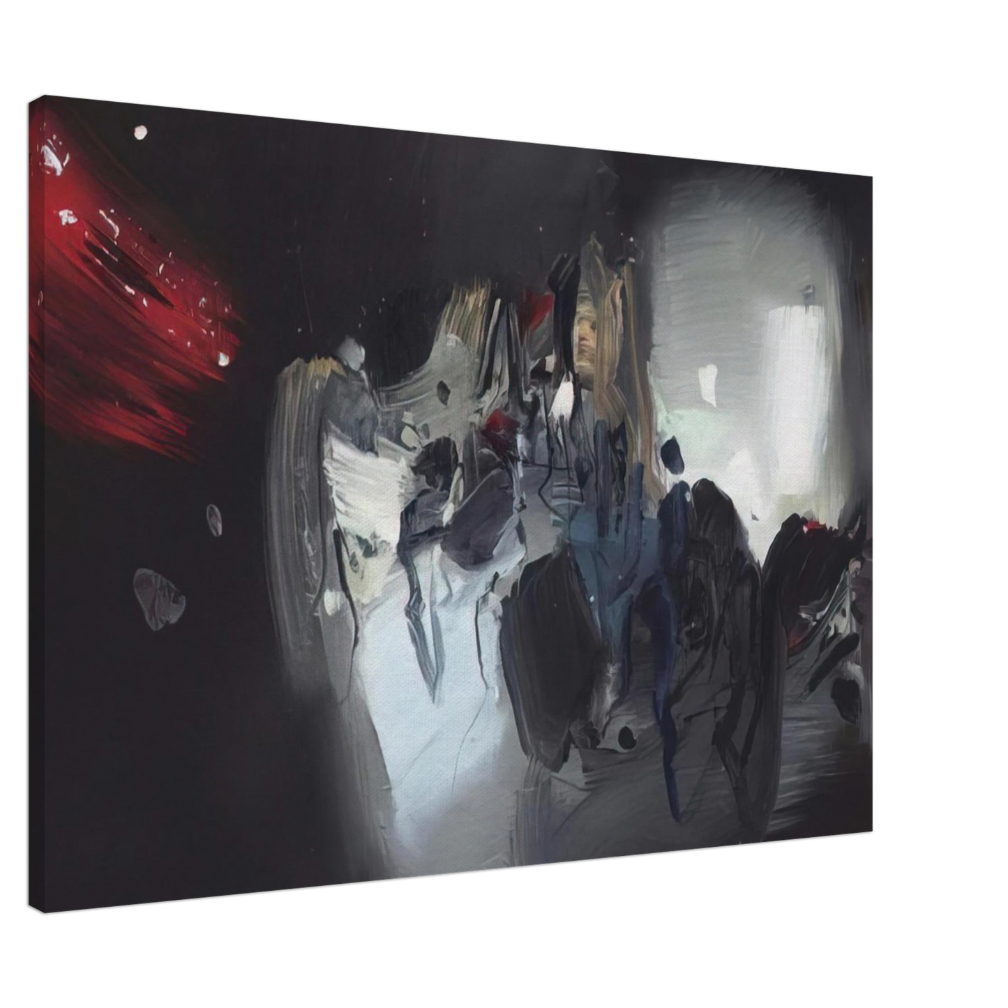 Chu teh Chun - COMPOSITION 1972 Canvas - 20x30 cm / 8x12 inches-canvas