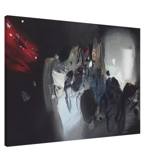 Chu teh Chun - COMPOSITION 1972 Canvas - 20x30 cm / 8x12 inches-canvas