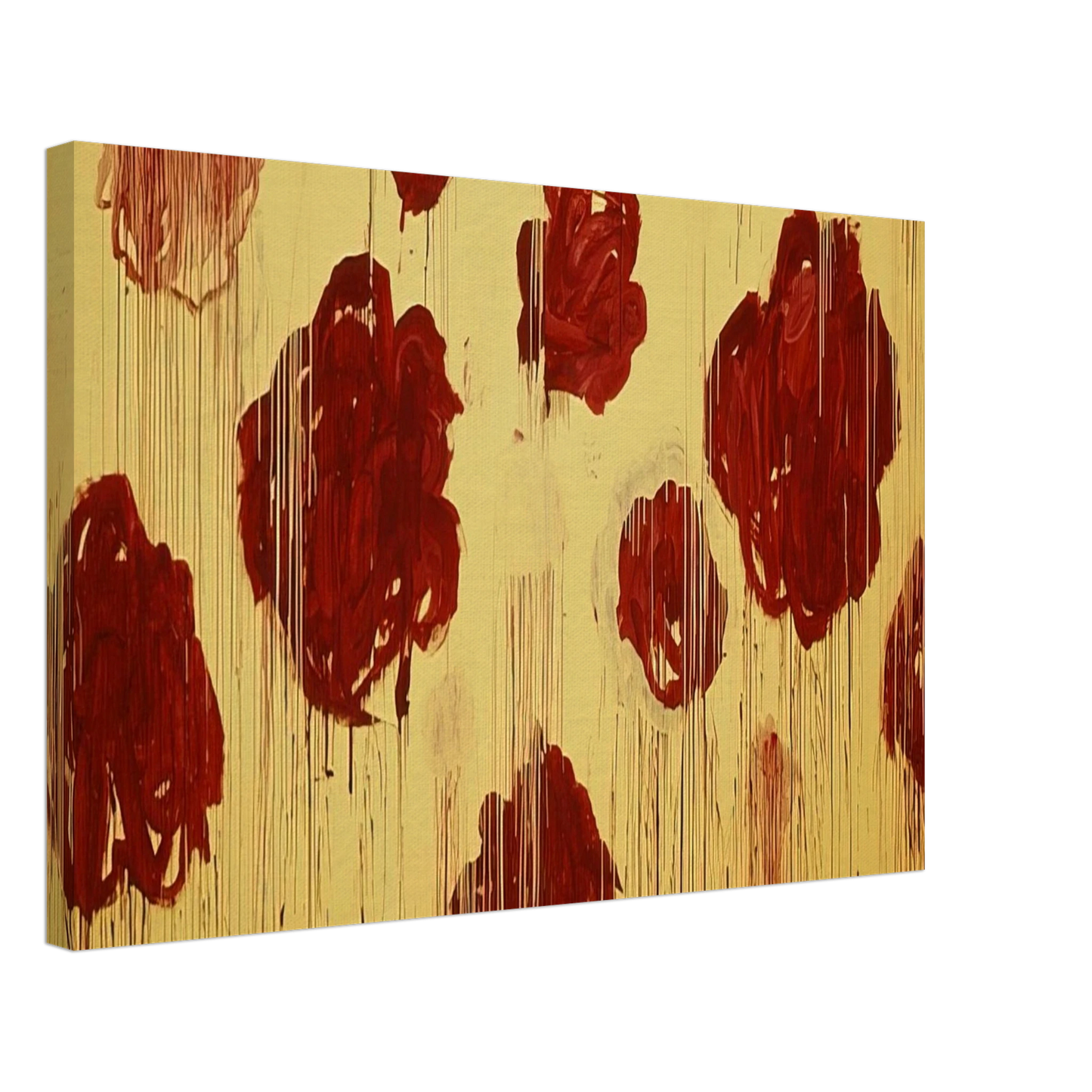 Cy Twombly - Untitled,  Blooming, A Scattering of Blossoms & Other Things  Canvas - 40x60 cm / 16x24 inches-canvas