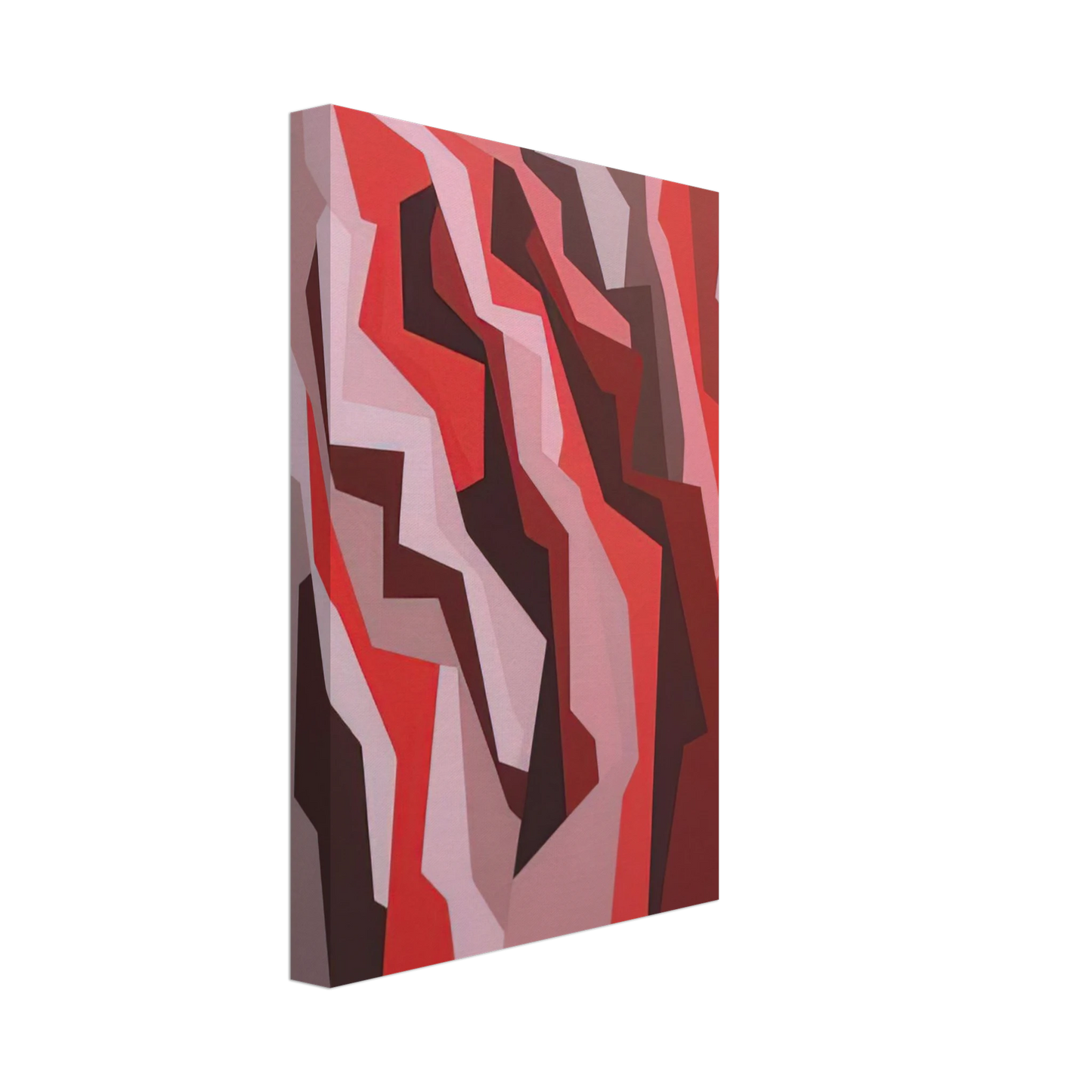 Karl Benjamin - Orange, Red, Umber - 1958 Canvas - 70x100 cm / 28x40 inches-canvas