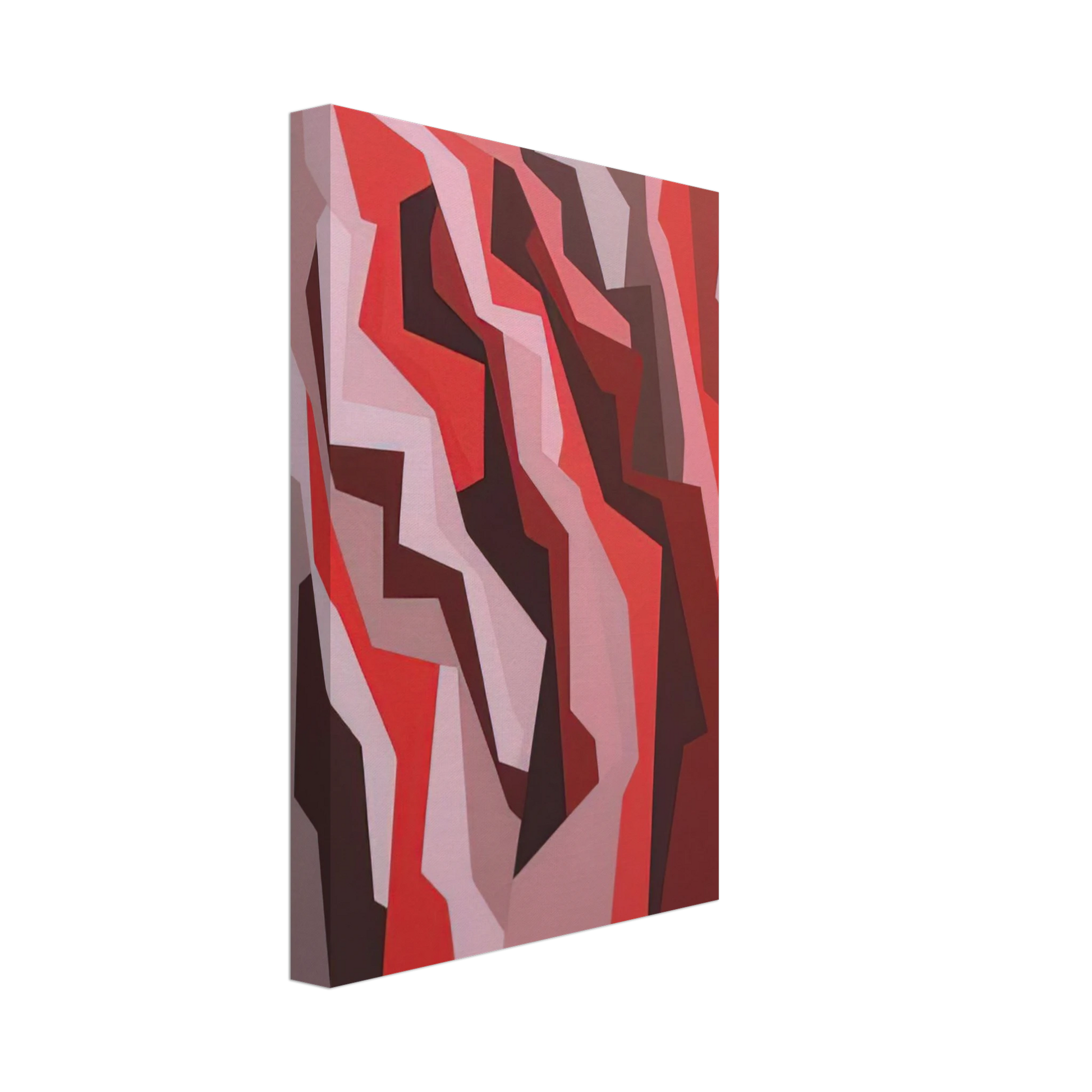 Karl Benjamin - Orange, Red, Umber - 1958 Canvas - 70x100 cm / 28x40 inches-canvas