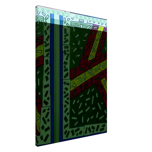 Victor Vasarely - Yvaral - 1956 Canvas - 20x30 cm / 8x12 inches-canvas