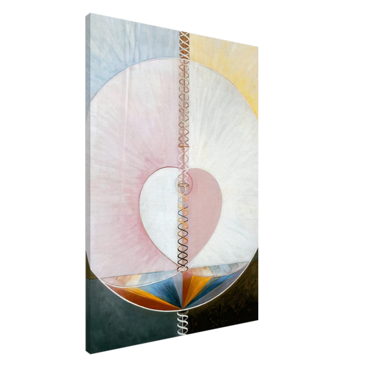 Hilma af Klint - WHAT A HUMAN BEING IS 1910 Canvas - 20x30 cm / 8x12 inches-canvas