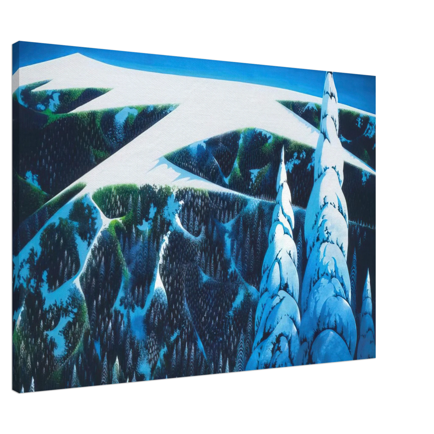 Eyvind Earle - Sangre De Cristo Range Canvas - 20x30 cm / 8x12 inches-canvas