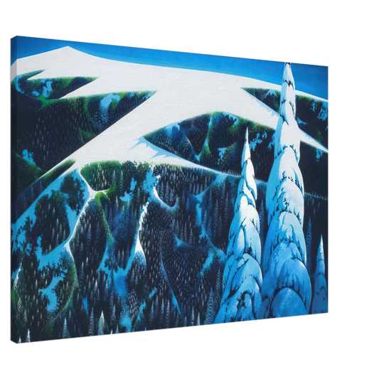 Eyvind Earle - Sangre De Cristo Range Canvas - 20x30 cm / 8x12 inches-canvas