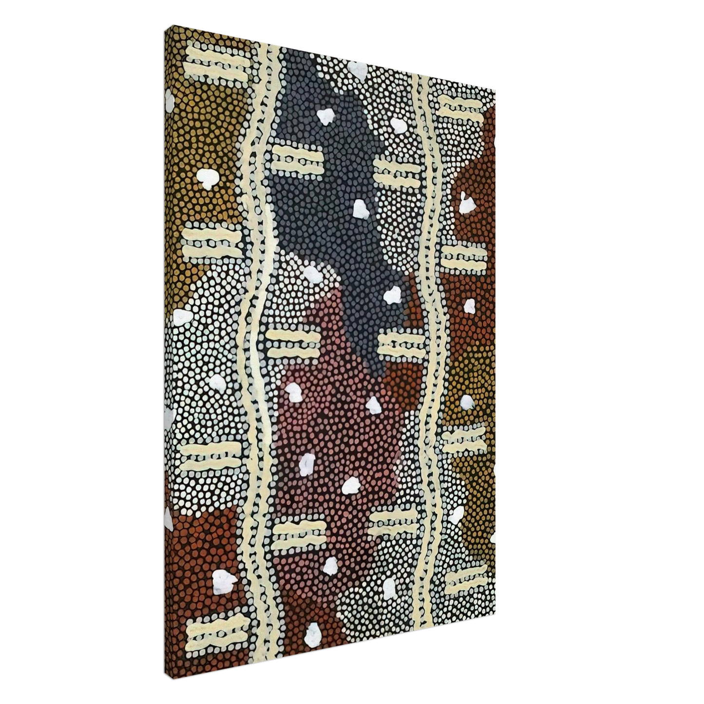 Clifford Possum Tjapaltjarri - Reve Eclair A Mont Wedge - 1994 Canvas - 20x30 cm / 8x12 inches-canvas