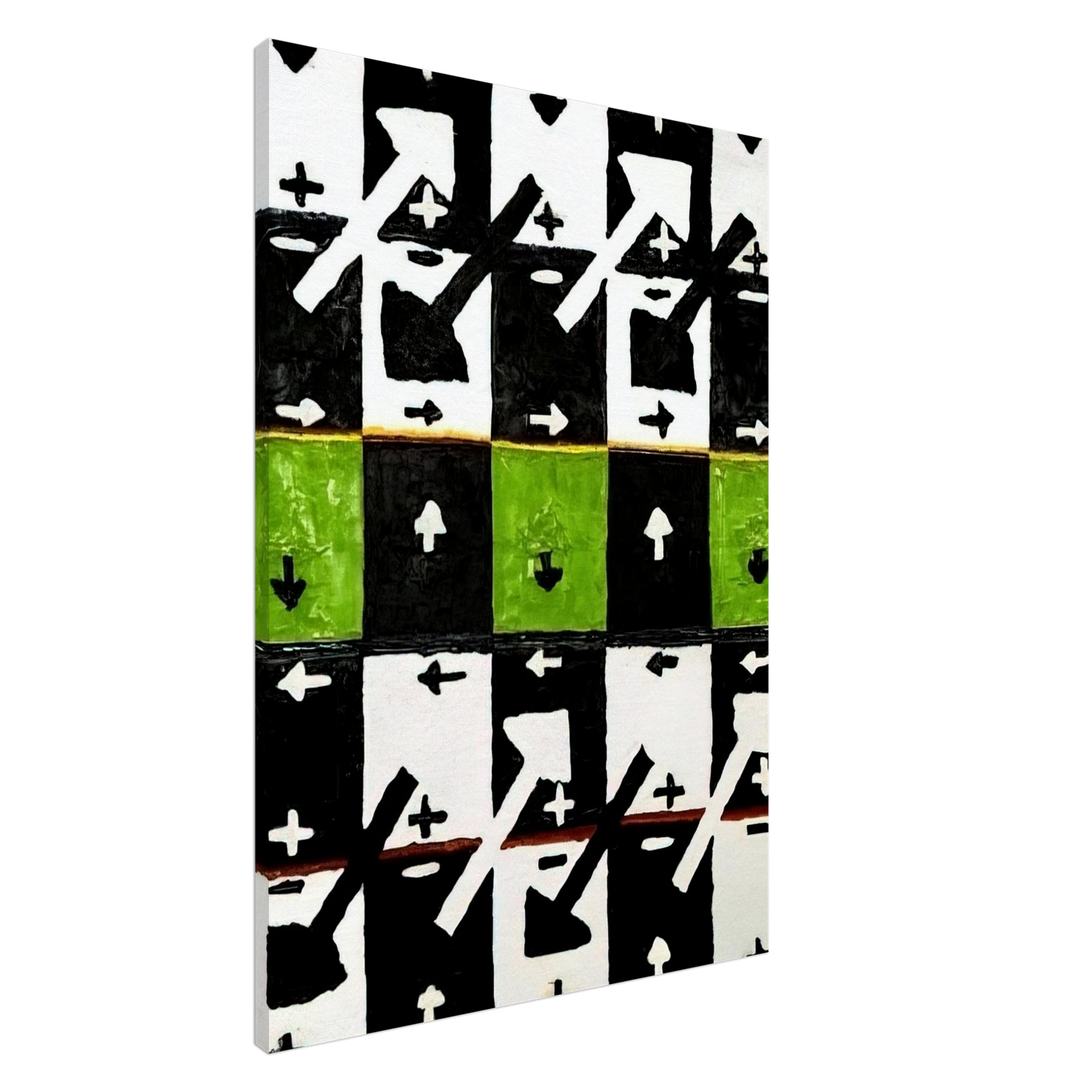 Alfred Jensen - An Influence of the Earth's Motion on Optical Phenomena - 1961 Canvas - 20x30 cm / 8x12 inches-canvas