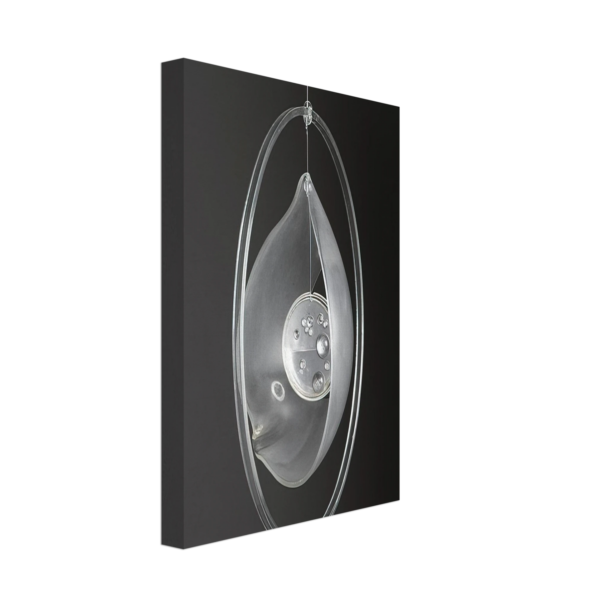 Gyula Kosice - Deformacion de la gota circunvalada - 1965 Canvas - 40x60 cm / 16x24 inches-canvas