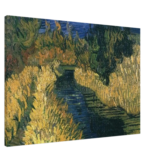 Vincent van Gogh - The Little Stream Canvas - 20x30 cm / 8x12 inches-canvas