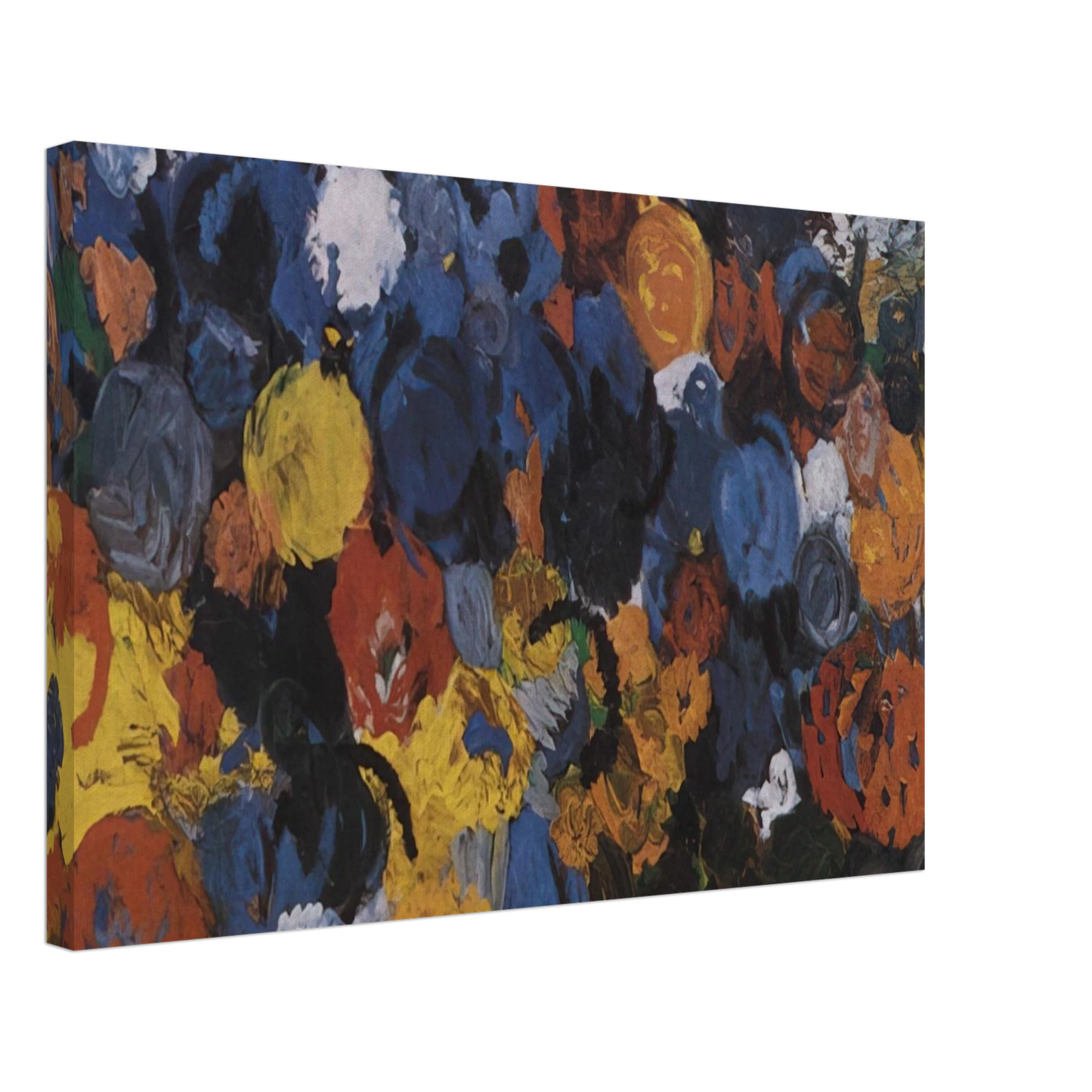 Ernst Wilhelm Nay - Blue Flood - 1960 Canvas - 70x100 cm / 28x40 inches-canvas