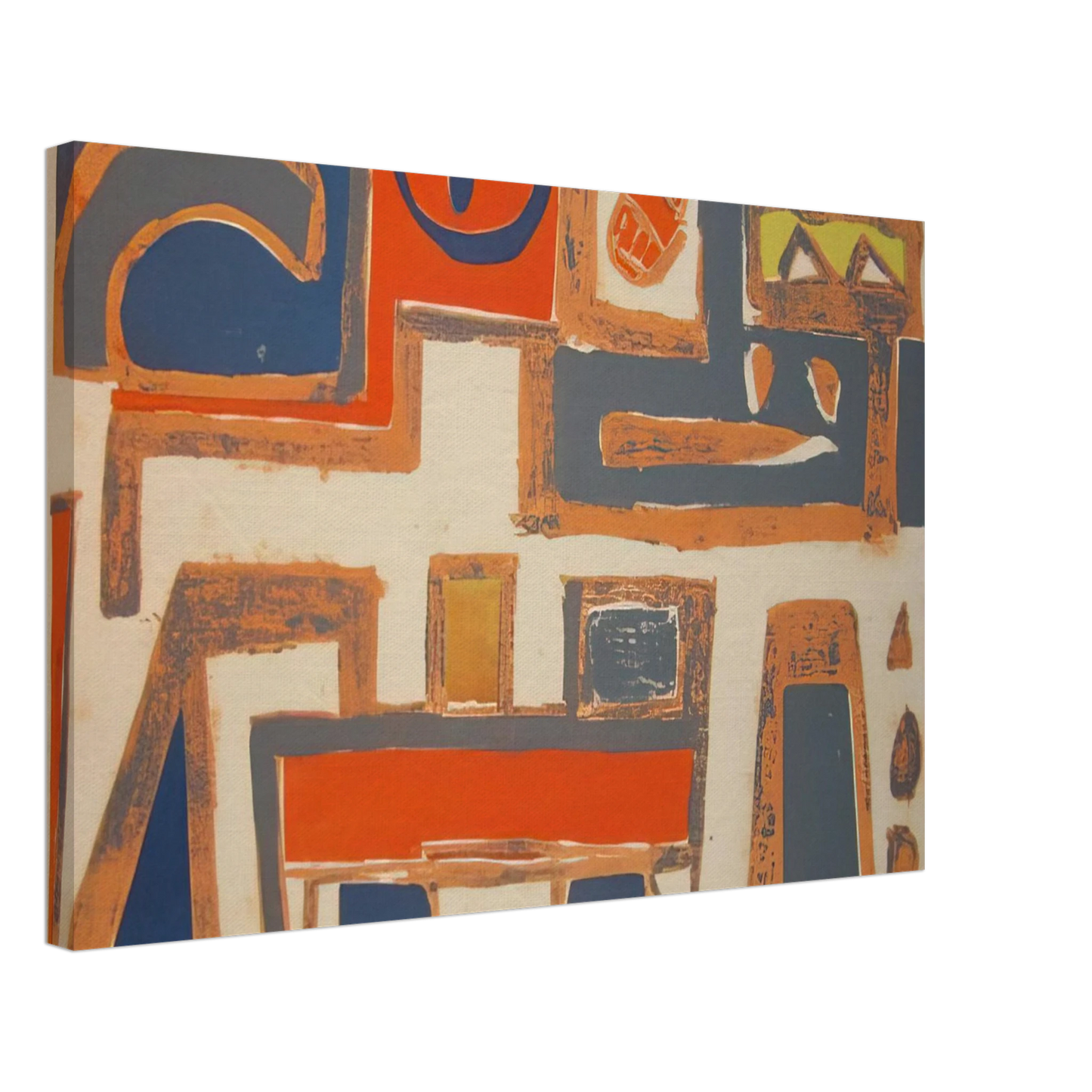 Will Barnet - The cat - 1956 United States Canvas - 70x100 cm / 28x40 inches-canvas