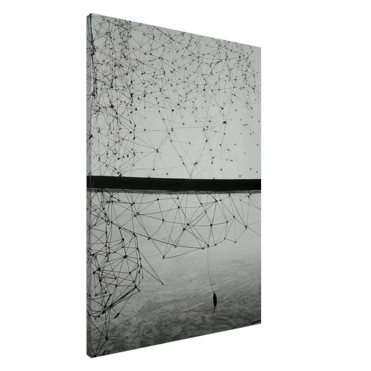 Gego - Reticularea - 1969 Canvas - 20x30 cm / 8x12 inches-canvas