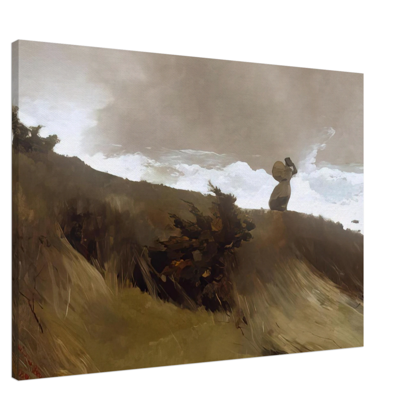 Winslow Homer - THE WEST WIND Canvas - 20x30 cm / 8x12 inches-canvas