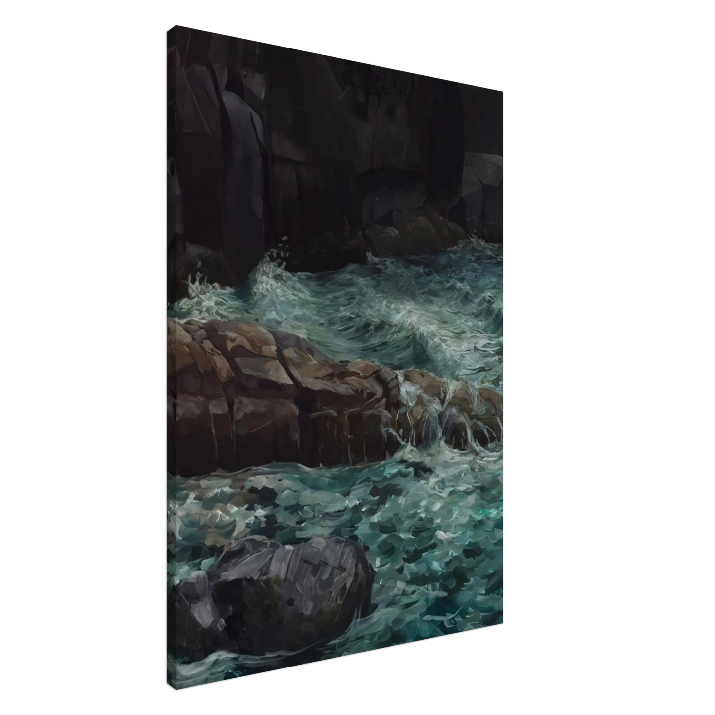 Ivan Albright - MAINE COAST Canvas - 20x30 cm / 8x12 inches-canvas