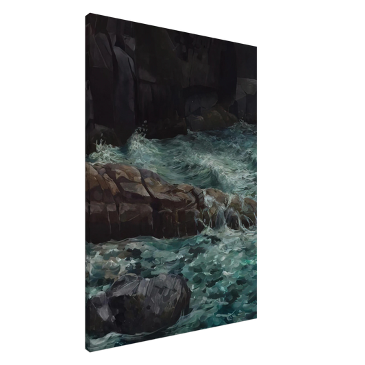 Ivan Albright - MAINE COAST Canvas - 20x30 cm / 8x12 inches-canvas