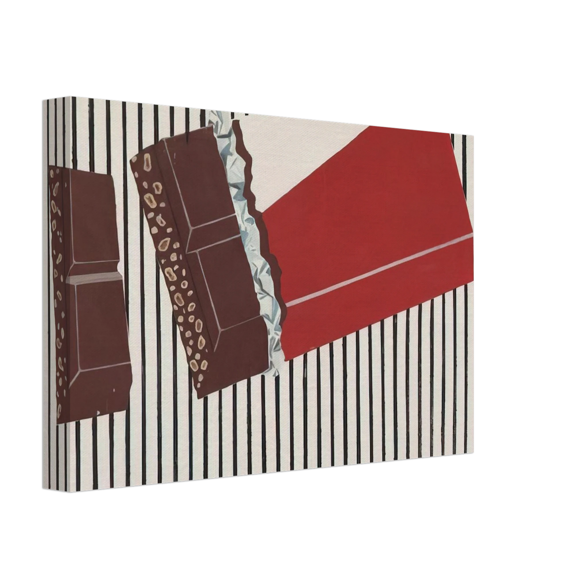 Sigmar Polke - CHOCOLATE PAINTING SCHOKOLADENBILD 1964 Canvas - 70x100 cm / 28x40 inches-canvas