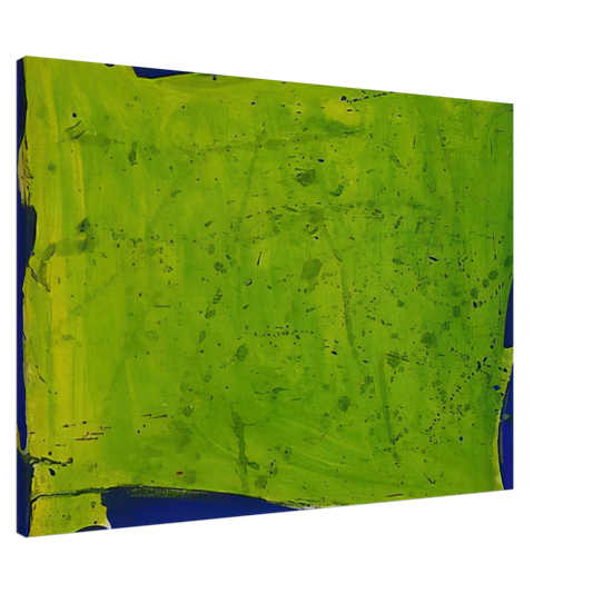 Sam Francis - Untitled  Blue-Green  Canvas - 20x30 cm / 8x12 inches-canvas