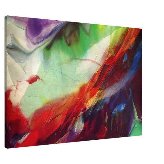 Paul Jenkins - Phenomena Sun over the Hour Glass - 1966 Canvas - 20x30 cm / 8x12 inches-canvas