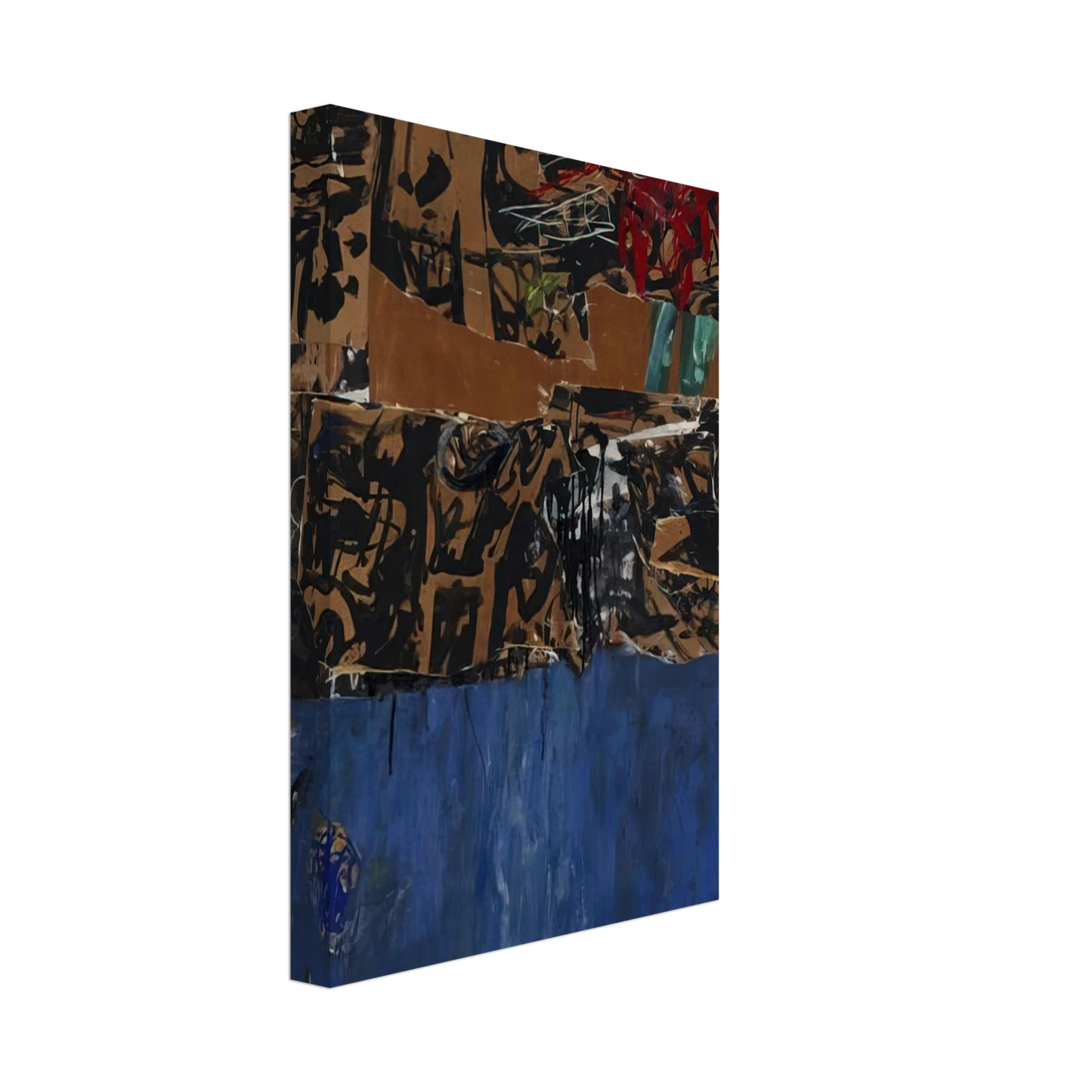 Allan Kaprow - Blue Blue Blue Canvas - 40x60 cm / 16x24 inches-canvas