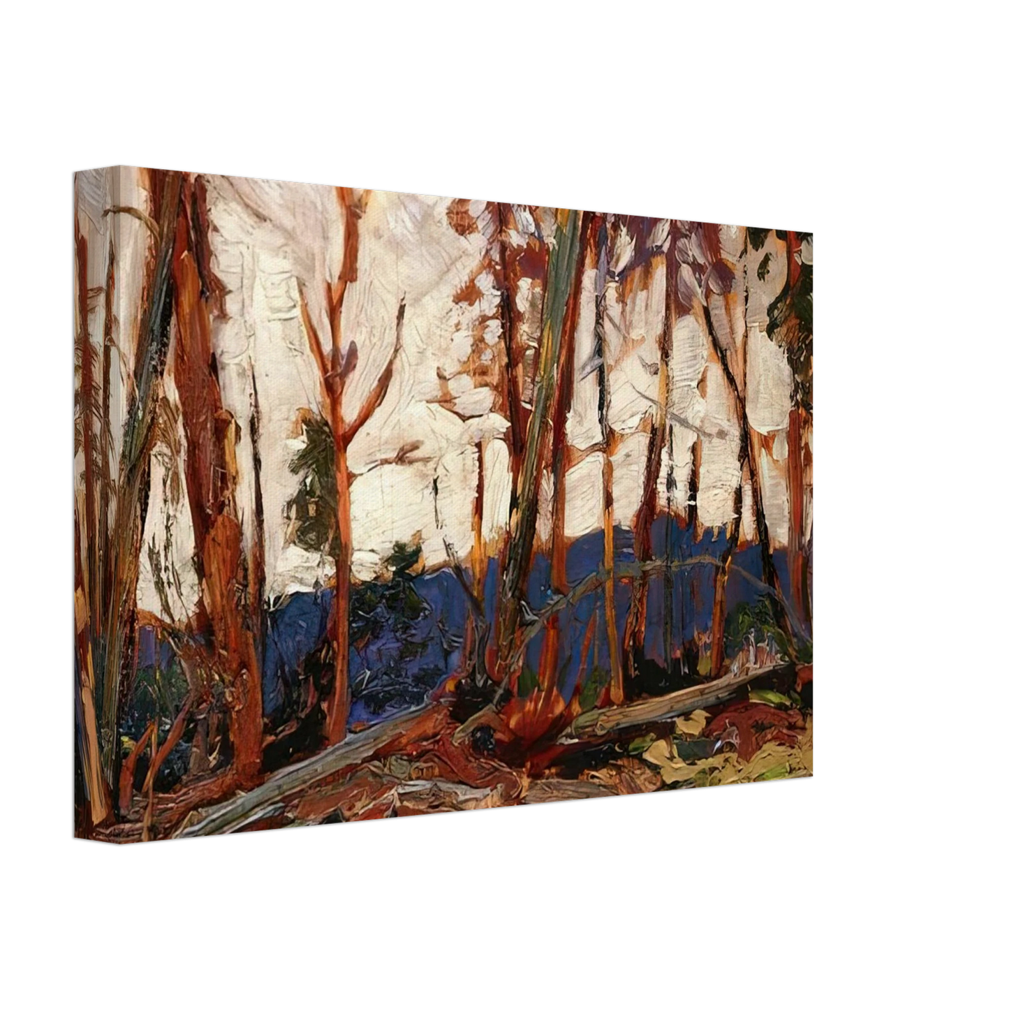 Tom Thomson - BURNT COUNTRY EVENING SKETCH FOR BURNT LAND 1914 Canvas - 40x60 cm / 16x24 inches-canvas