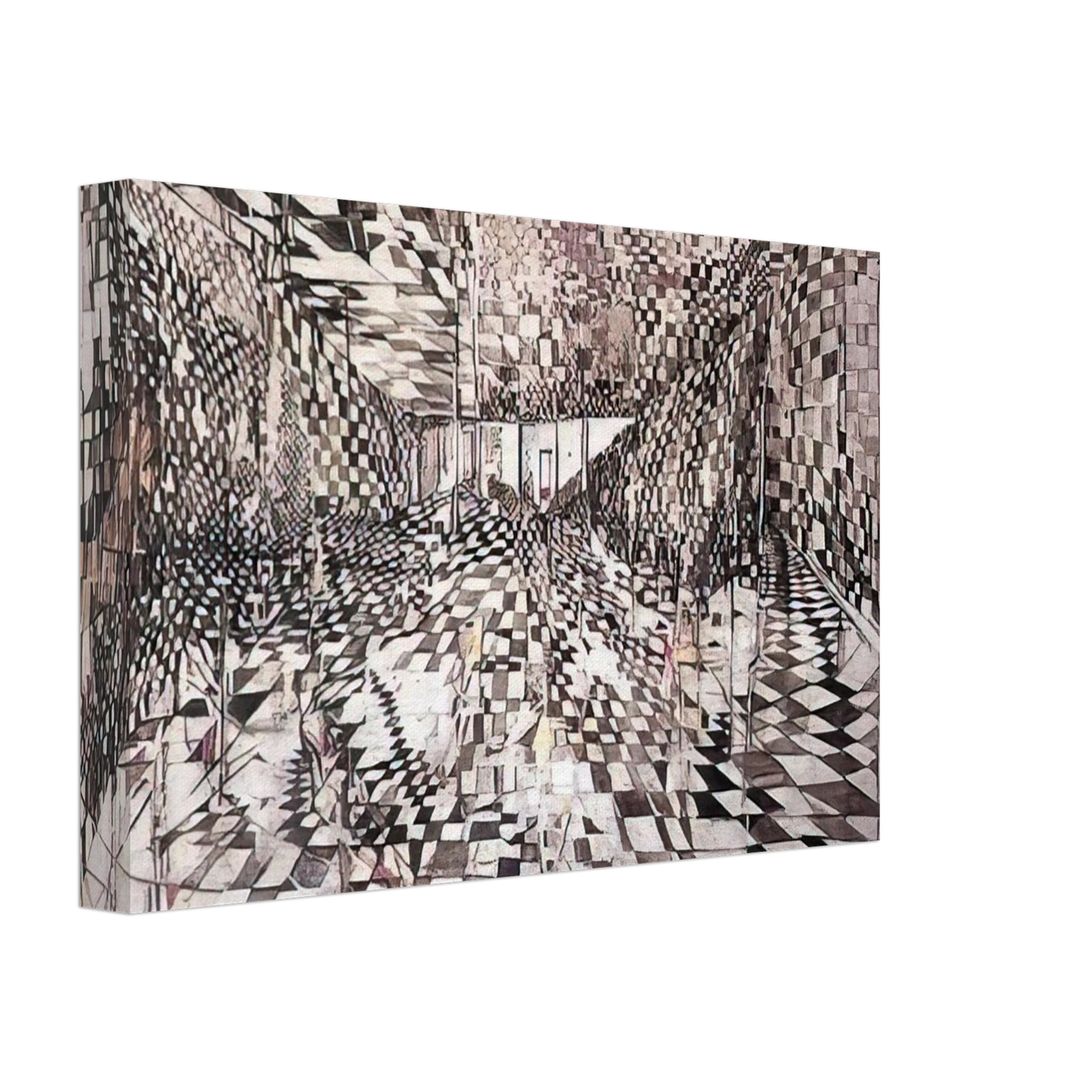 Maria Helena Vieira da Silva - Enigma - 1947 Canvas - 40x60 cm / 16x24 inches-canvas