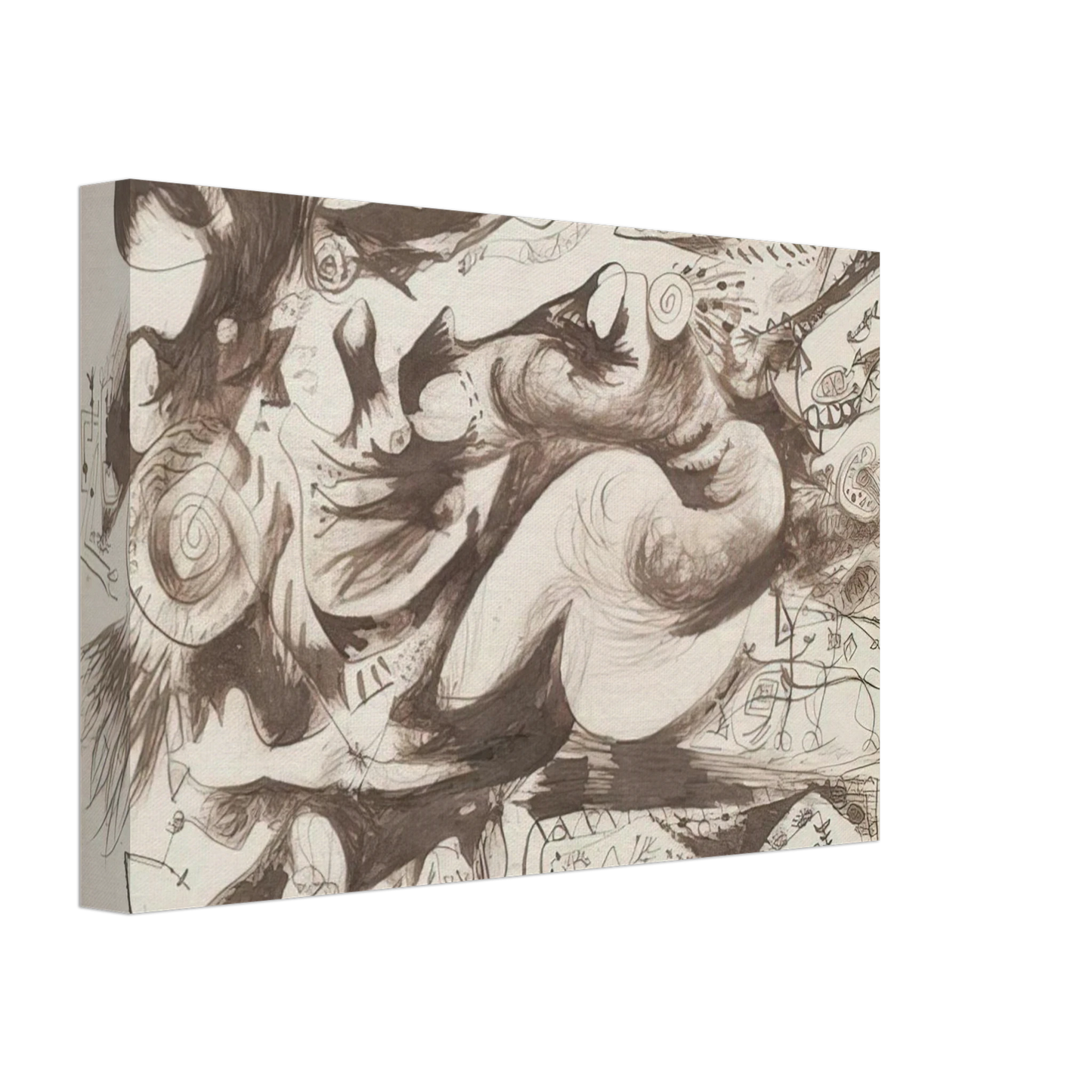 Jackson Pollock - UNTITLED O CONNOR THAW 770 Canvas - 70x100 cm / 28x40 inches-canvas