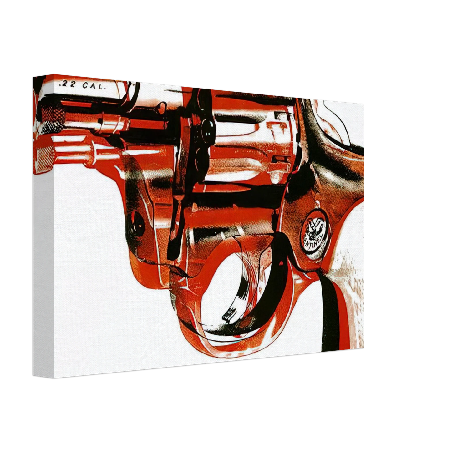 Andy Warhol - Gun Canvas - 70x100 cm / 28x40 inches-canvas